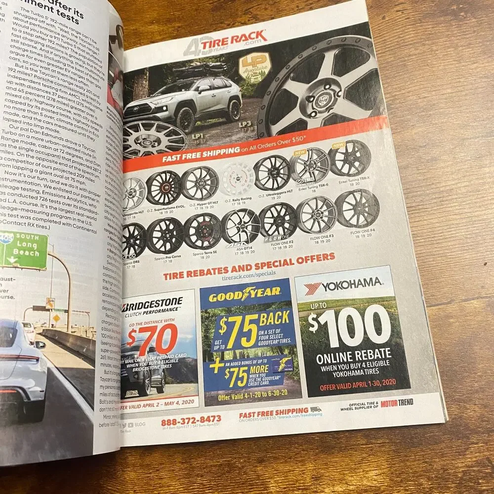 Motor Trend May, 2020 3-Row SUV Comparo, Taycan Turbo S